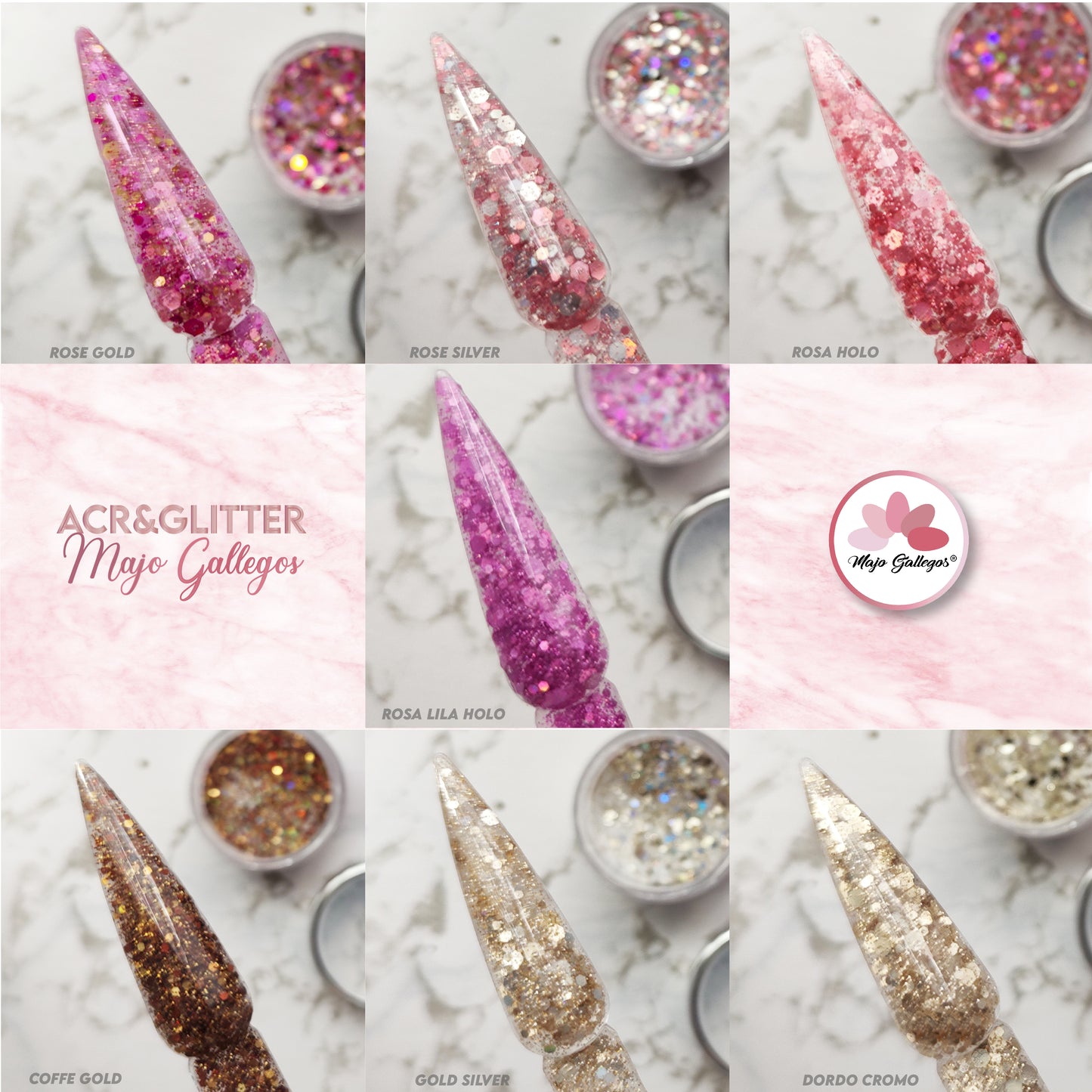 GAMA ACR&GLITTER ''ROSAS''