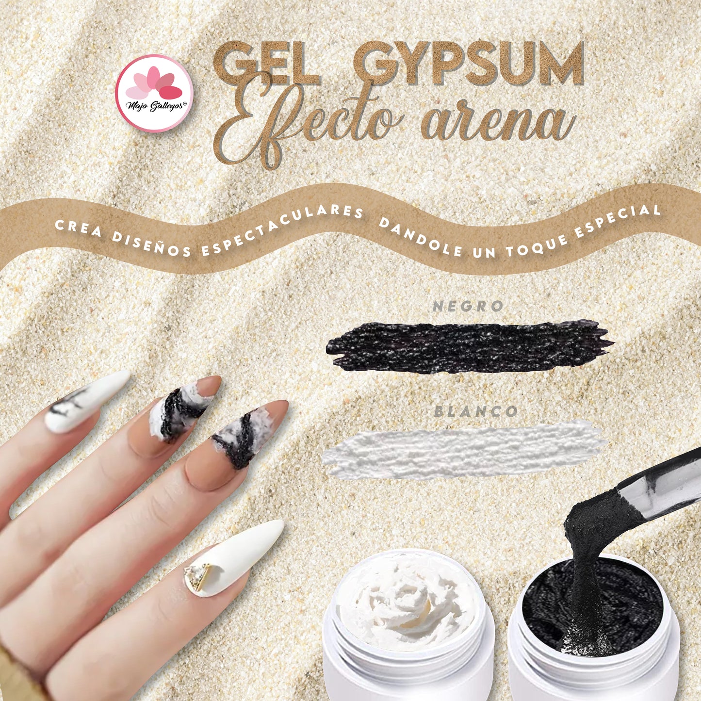 GEL GYPSUM EFECTO ARENA