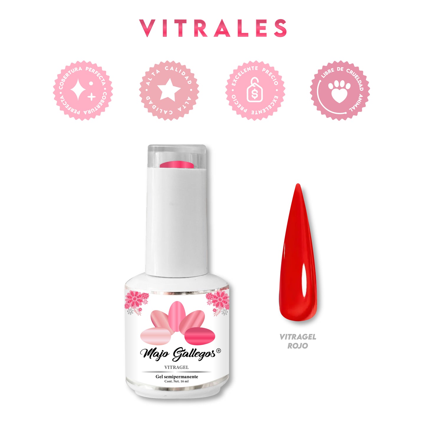 VITRAGEL ROJO