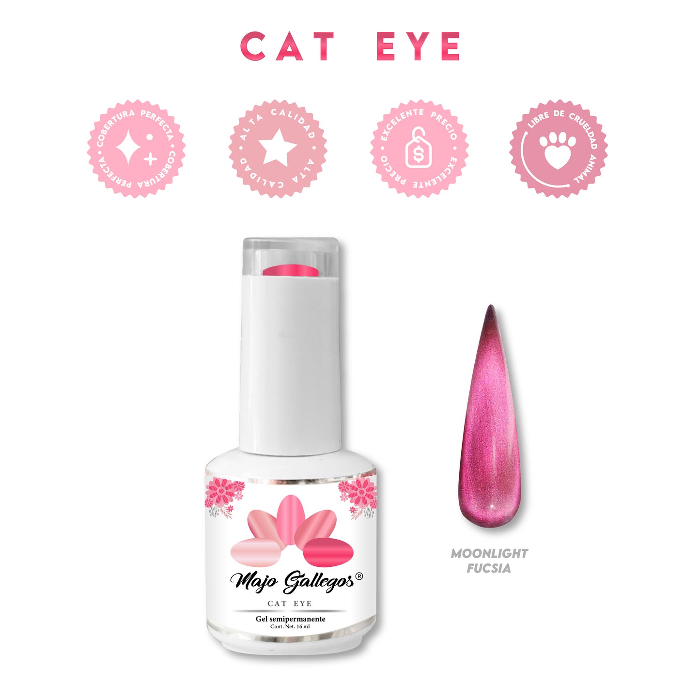 GEL CAT EYE MOONLIGHT FUCSIA