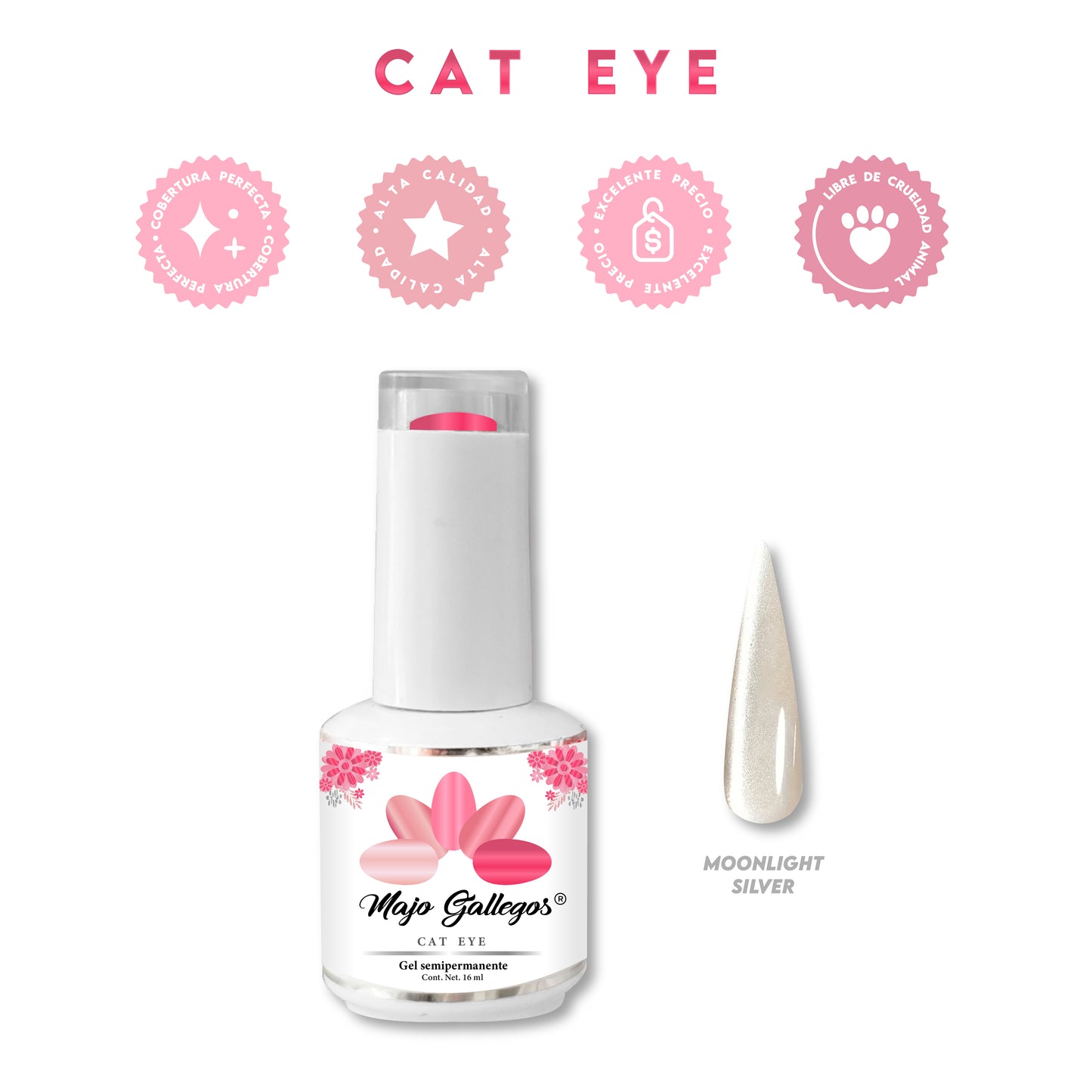 GEL CAT EYE MOONLIGHT SILVER