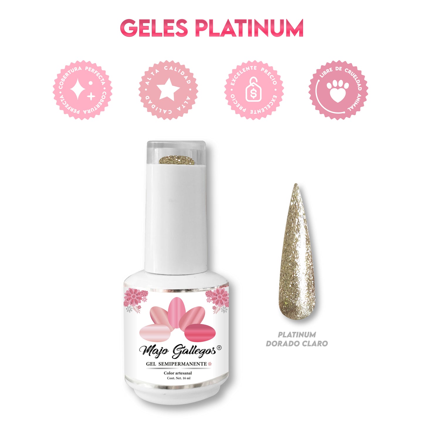 GEL PLATINUM DORADO CLARO