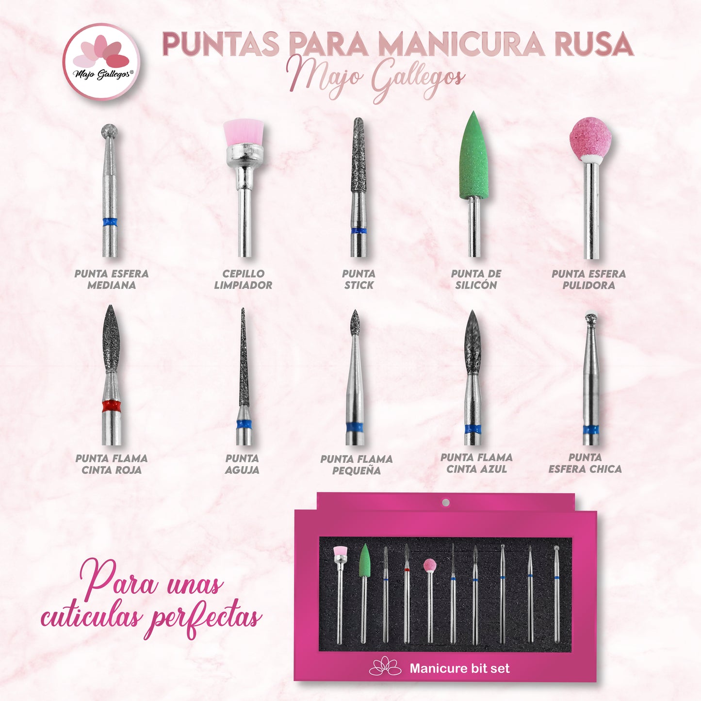 PUNTAS PARA MANICURA RUSA
