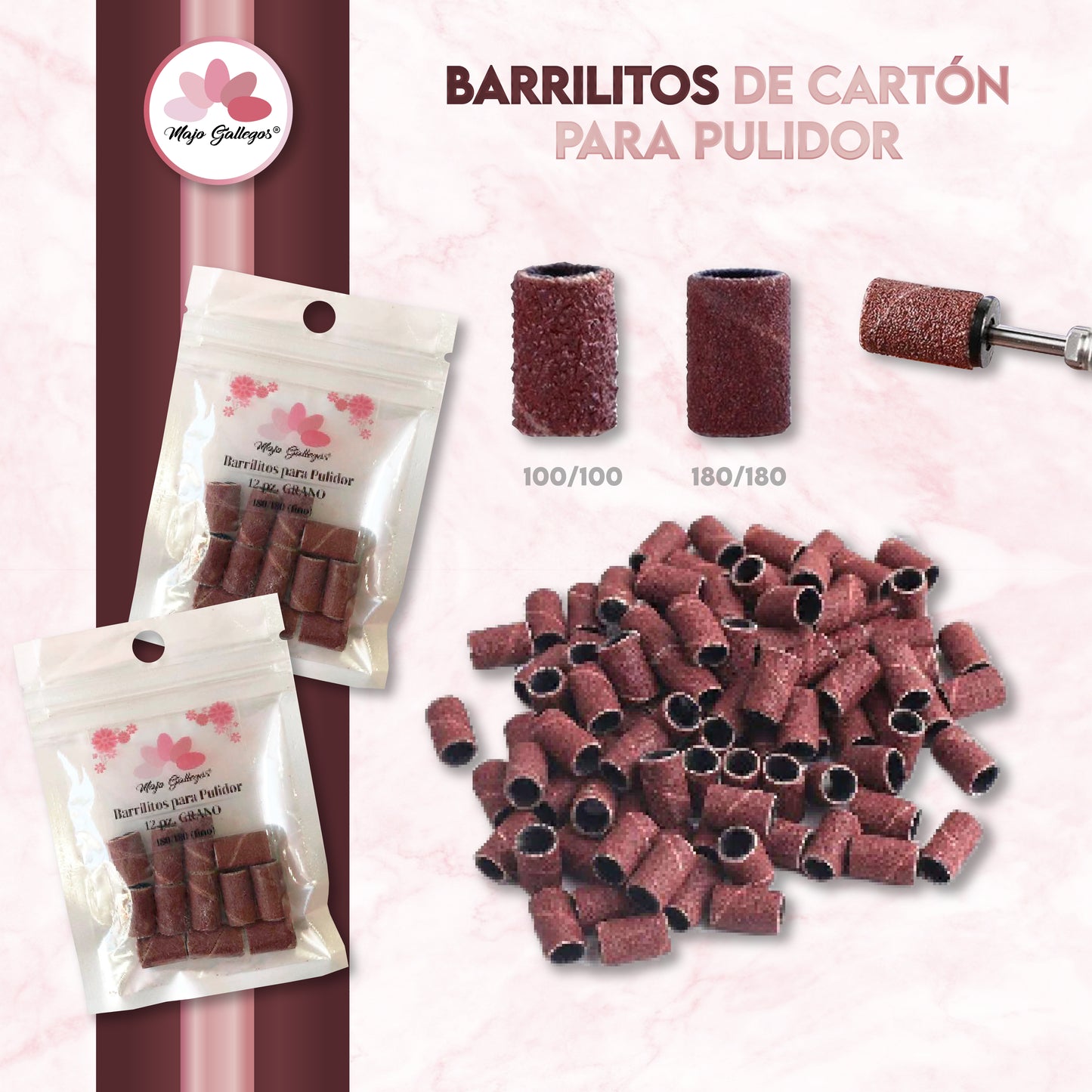 BARRILITOS DE CARTÓN PARA PULIDOR
