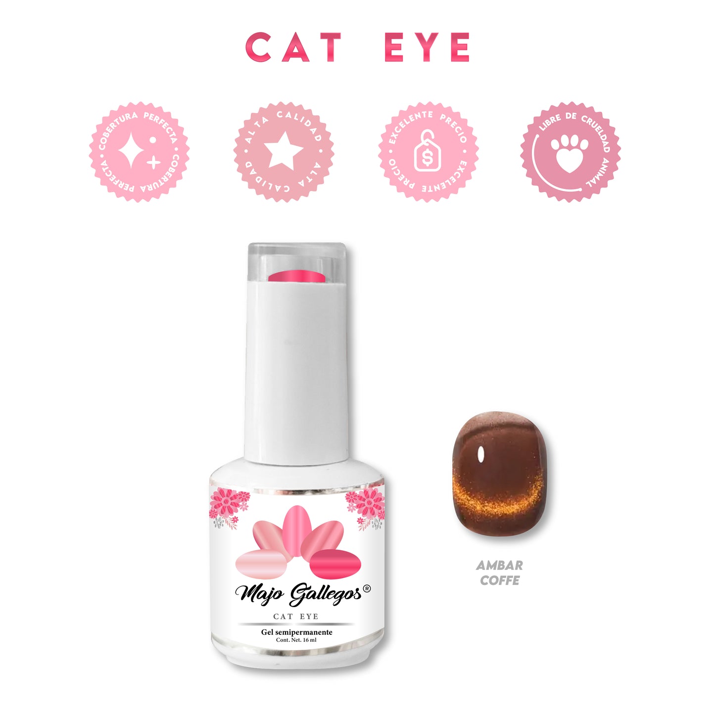 GEL CAT EYE AMBAR COFFE