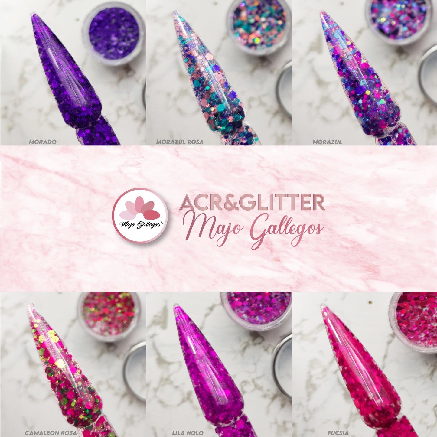 GAMA ACR&GLITTER ''MORADOS''