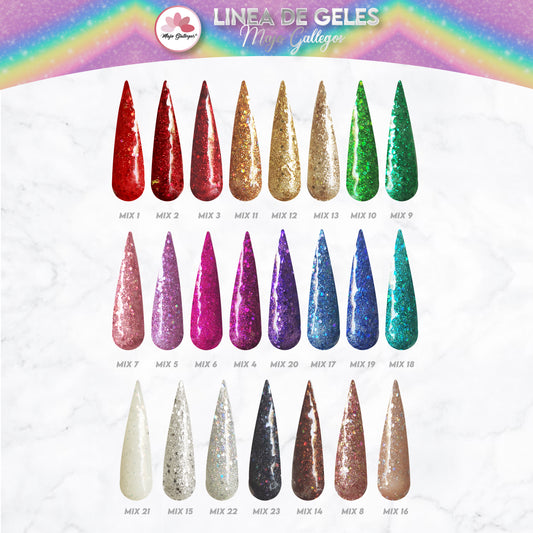 GELES GLITTER ''MIX''