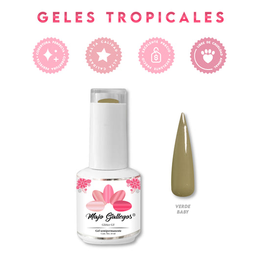 GEL TRÓPICAL VERDE BABY