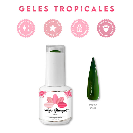 GEL TRÓPICAL VERDE PINO