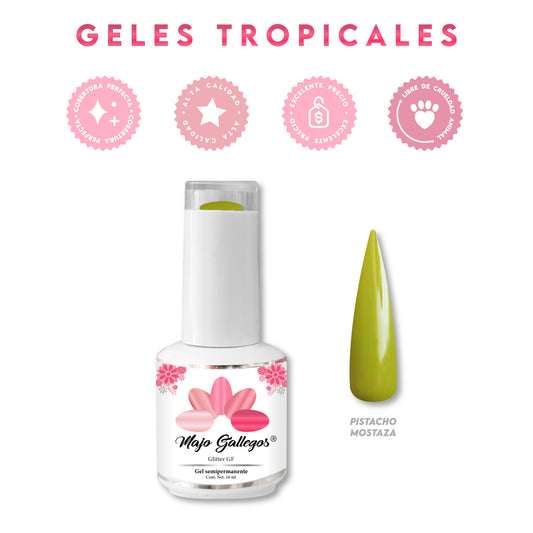 GEL TRÓPICAL PISTACHO MOSTAZA