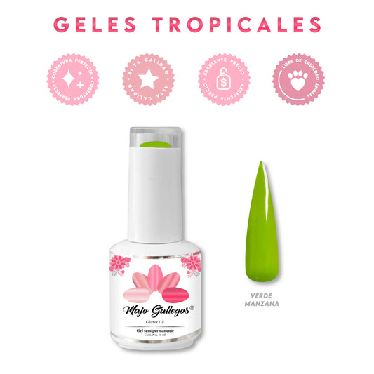 GEL TRÓPICAL VERDE MANZANA