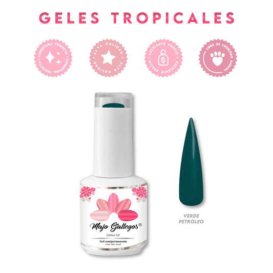 GEL TRÓPICAL VERDE PETRÓLEO