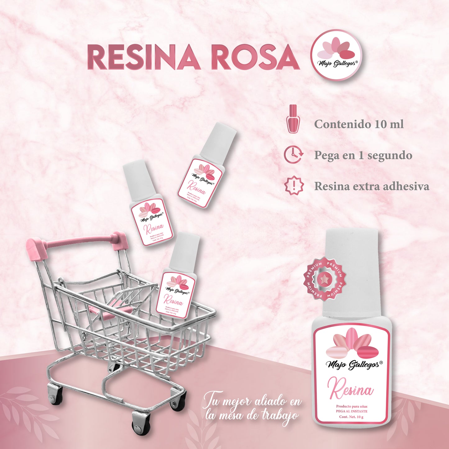 RESINA ROSA MAJO GALLEGOS