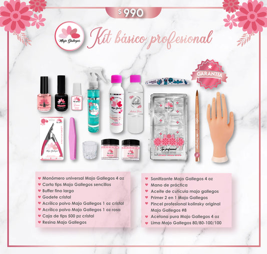 KIT ''BÁSICO PROFESIONAL'' DE UÑAS